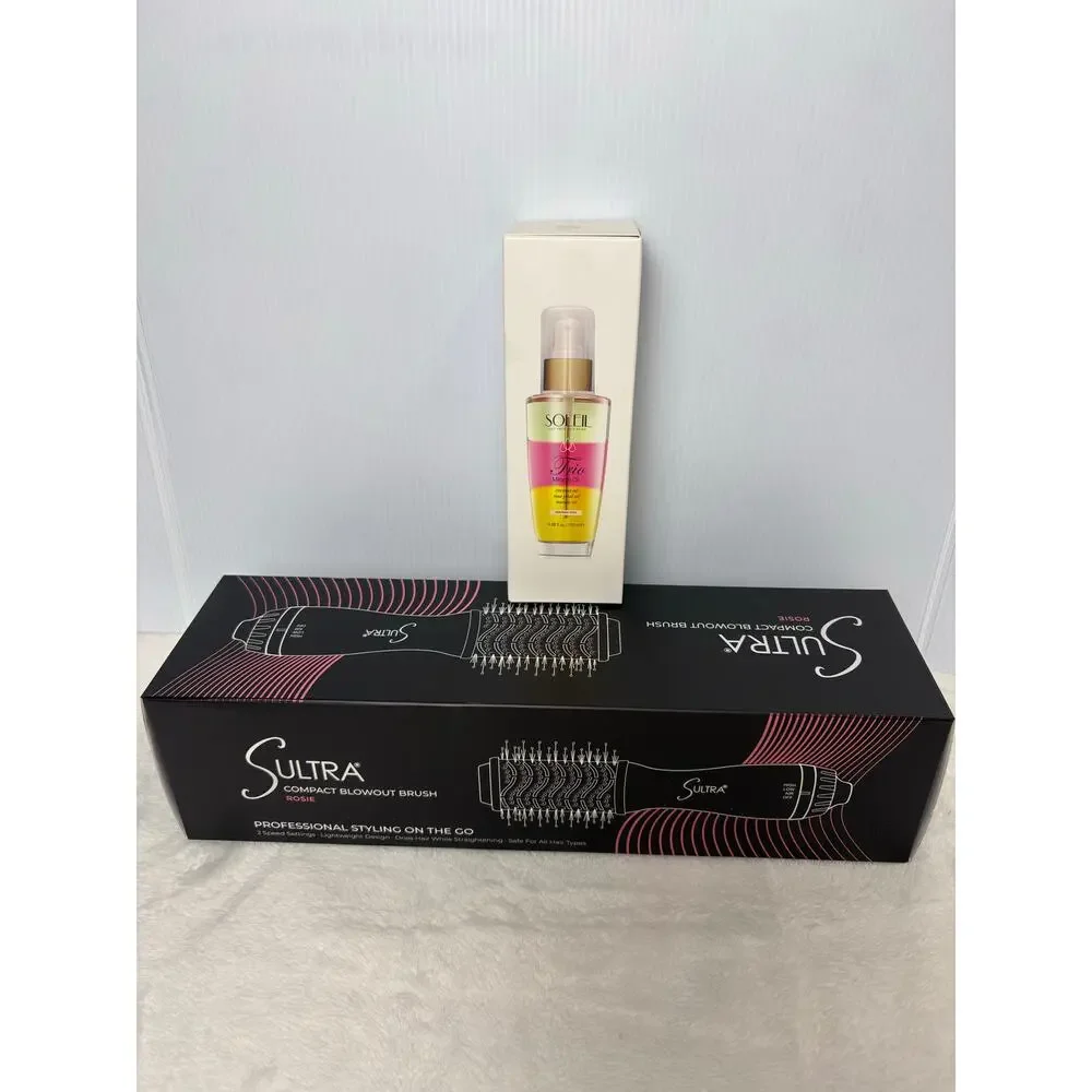 2 Piece Bundle: Sultra Blowout Brush & Soleil Hair Oil